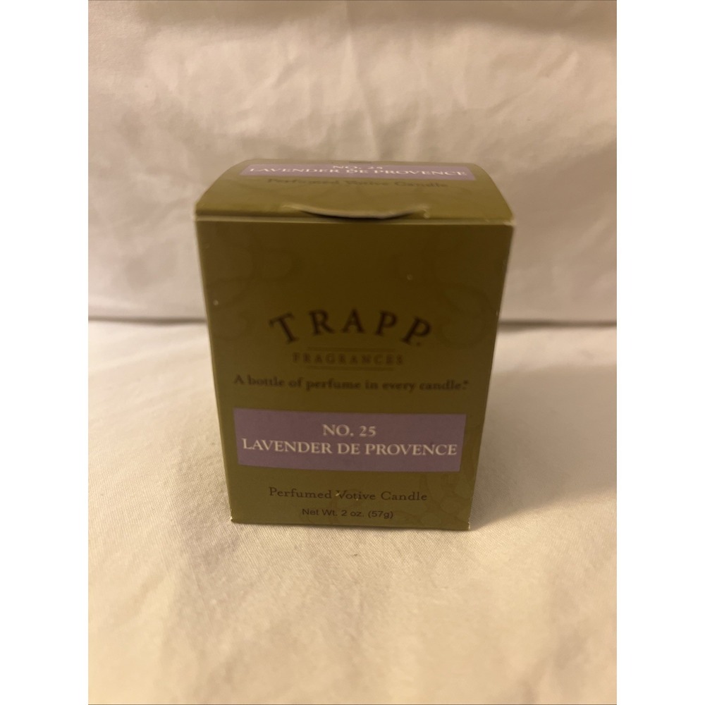 Vintage TRAPP Private Gardens No. 25 Lavender De Provence Votive Candle 2 oz
